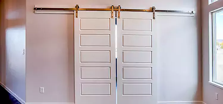 Glass Barn Door with Installation Hardware Kit Sylvania