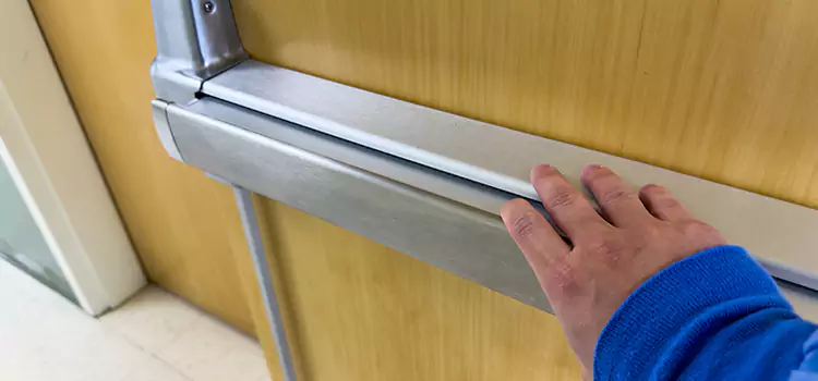 Installing a Push Bar on a Door Sylvania